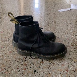 Black leather dr martens